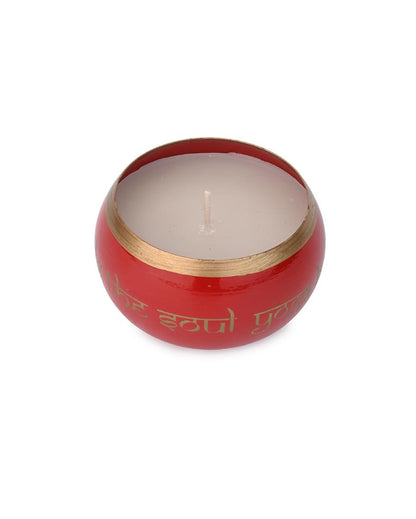 Harmony Flame Metal Jar Candle | 4 x 3 inches