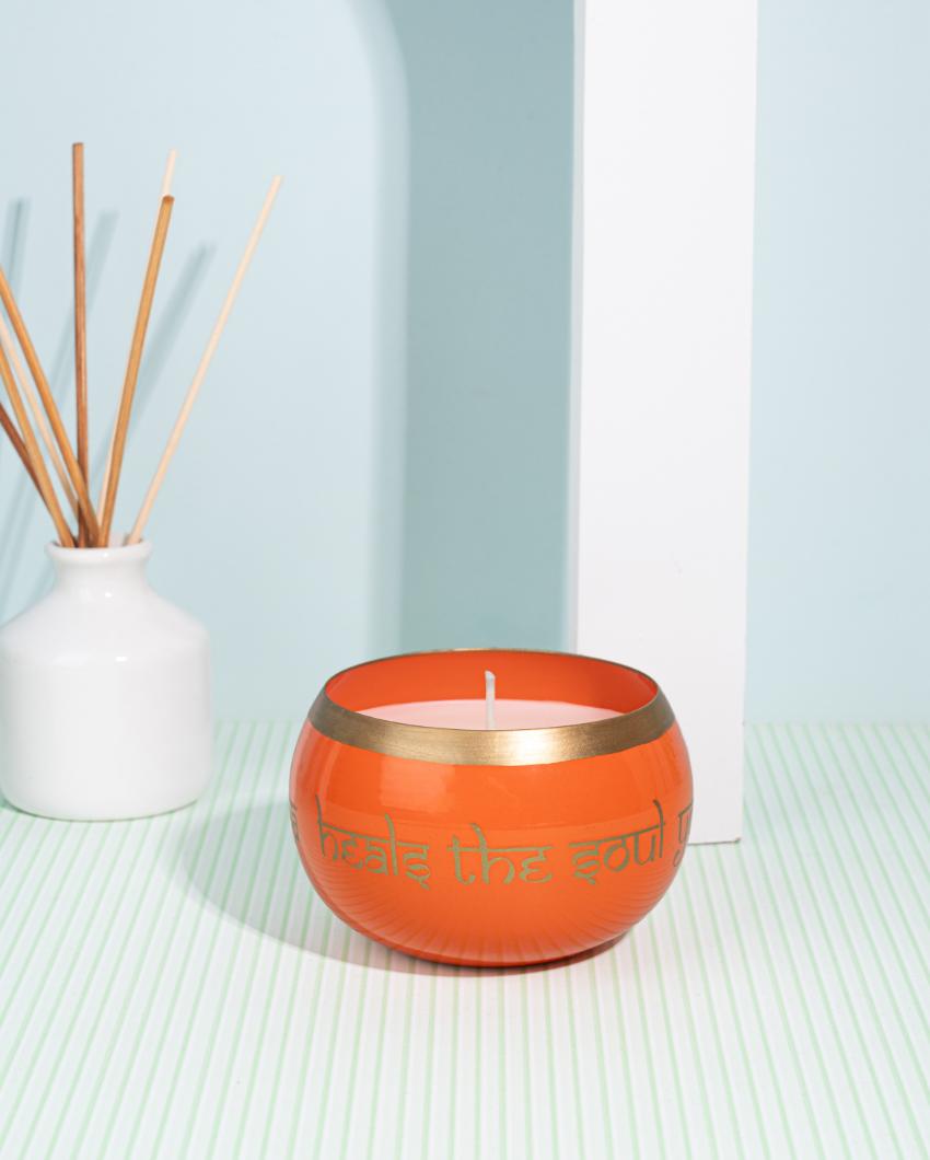 Harmony Flame Metal Jar Candle | 4 x 3 inches