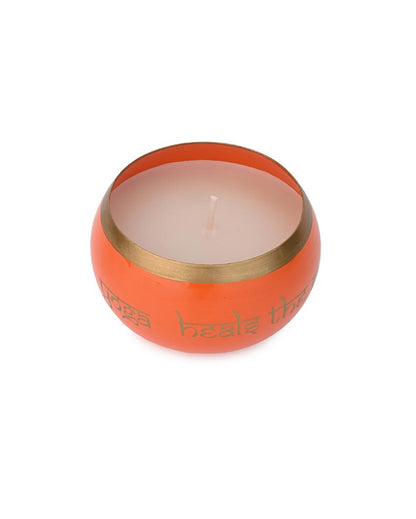 Harmony Flame Metal Jar Candle | 4 x 3 inches