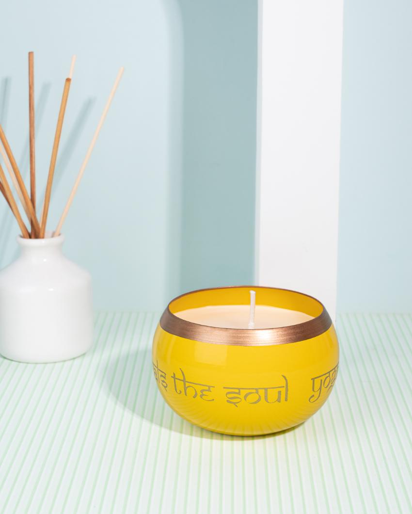 Harmony Flame Metal Jar Candle | 4 x 3 inches