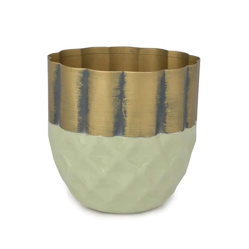 Hexagonal Harmony Metal Planter | 5 Inch