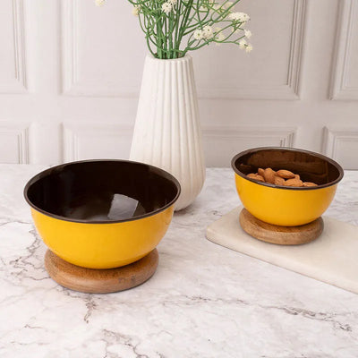 Trendy Amber Radiance Bowls | Set of 2 Default Title