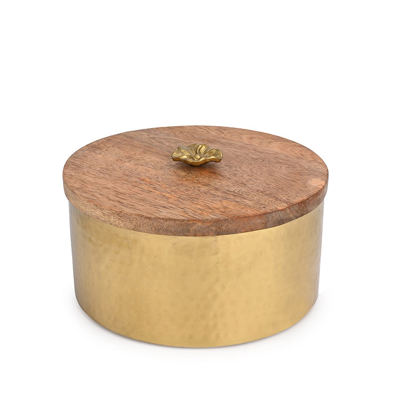 Timber Edged Stylish Storage Jar Default Title