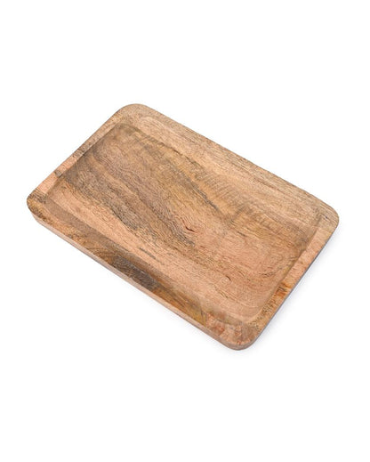 Classy Golden Grove Rectangular Wooden Platter | 8 x 12 inches