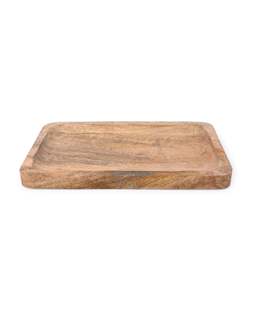 Classy Golden Grove Rectangular Wooden Platter | 8 x 12 inches