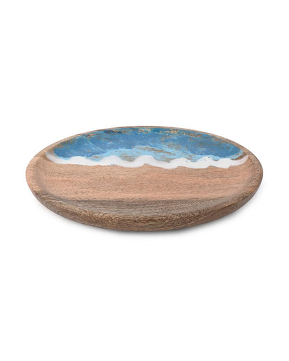 Modern Grove Round Wooden Platter | 10 inches