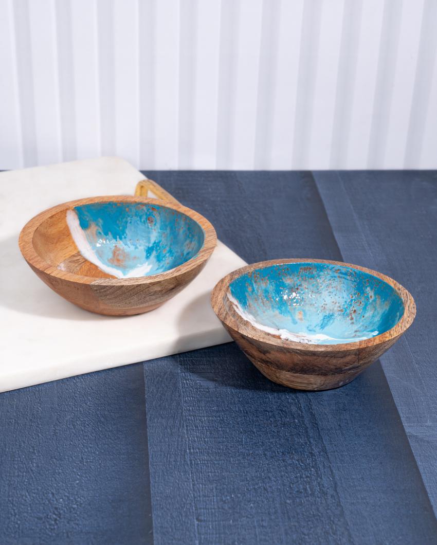 Posh Grove Wooden Bowls | Set of 2 | 5 x 2 inches