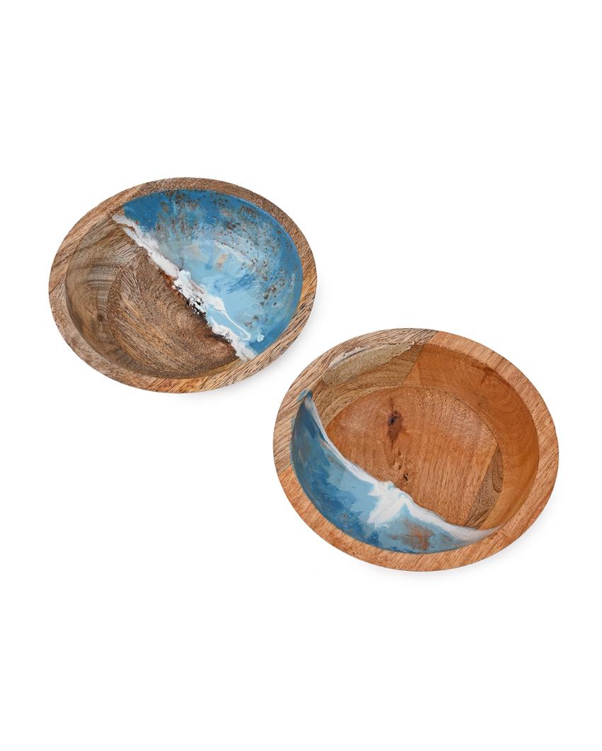 Posh Grove Wooden Bowls | Set of 2 | 5 x 2 inches