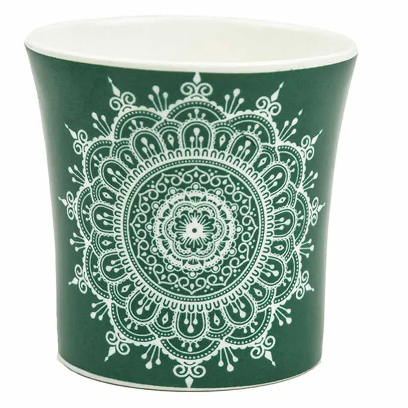 Fine Bone China  Eternal Circle Tea Cups | Set of 6 | 160 ml  | Multiple Colors 2 Blue+ 2 Red +2 Green