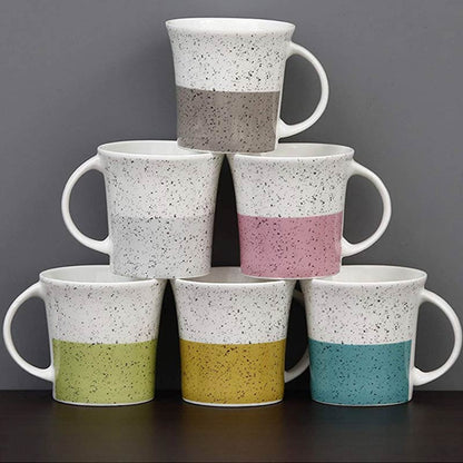 Indian Ceramic Handmade Multicolor Tea Cup Coffee Cup| Set of 6 | 160 ML Default Title