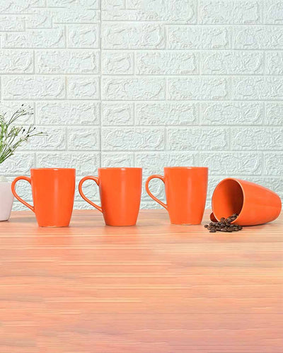 Orange Ceramic Coffee Mug | 360 ml