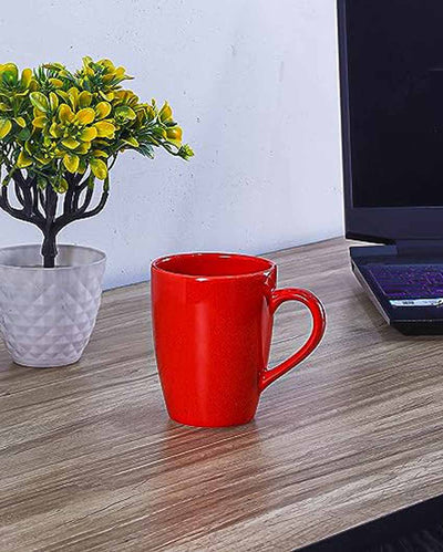 Red Ceramic Coffee Mug | 360 ml