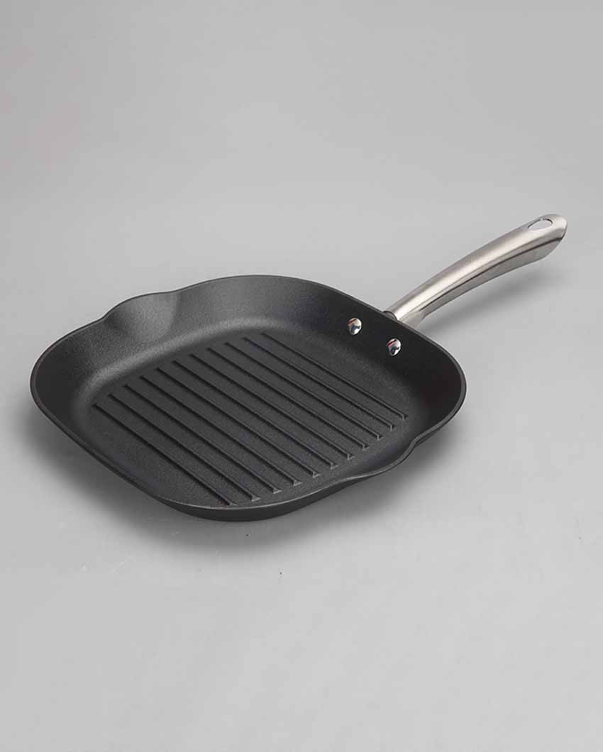 Light Weight Frypan With Grill Pan | Safe For All Cooktops