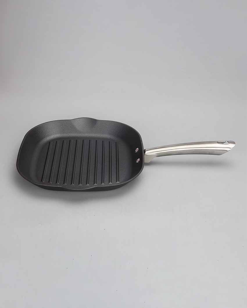 Iron Square Grill Pan | Safe For All Cooktops