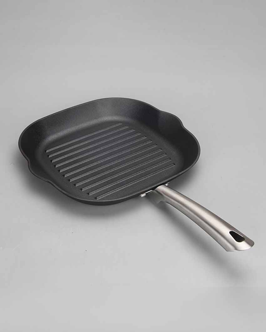 Iron Square Grill Pan | Safe For All Cooktops