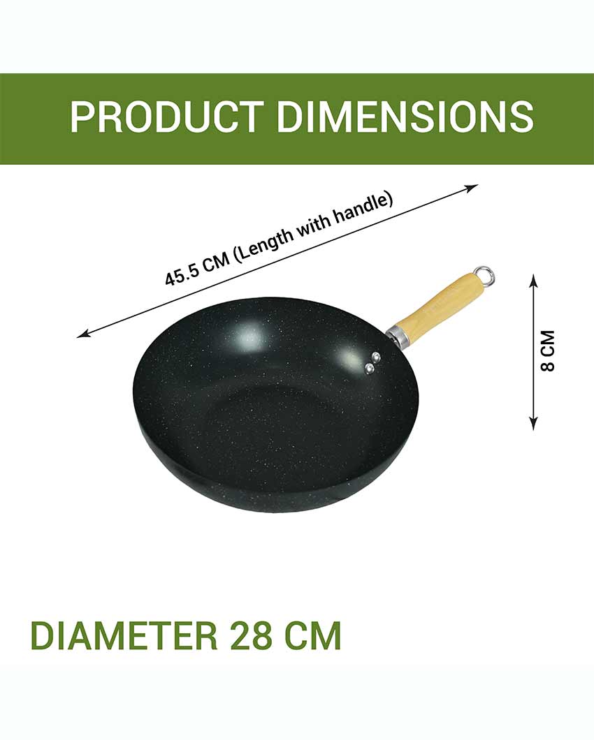 Gio 3 Layer Carbon Steel Non Stick Wok | Safe For All Cooktops