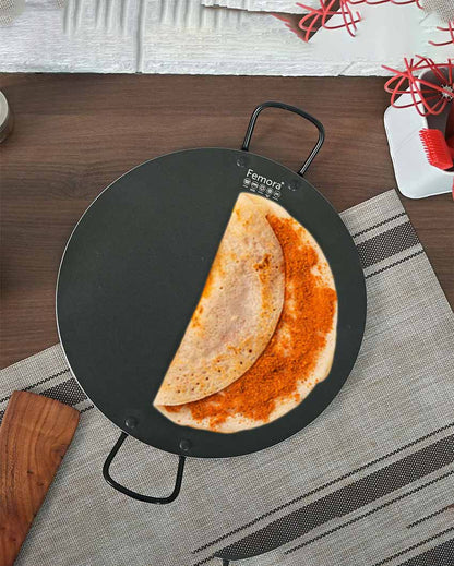 Alberto Non Stick Aluminium 1 Pancake Pan 1 Dosa Tawa | Safe For All Cooktops