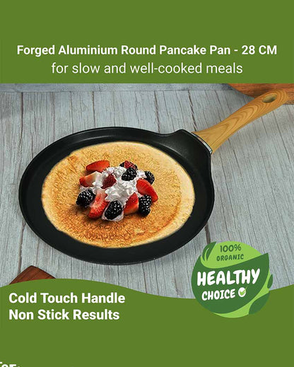 Sumio Non Stick Aluminium Pancake Pan | Safe For All Cooktops