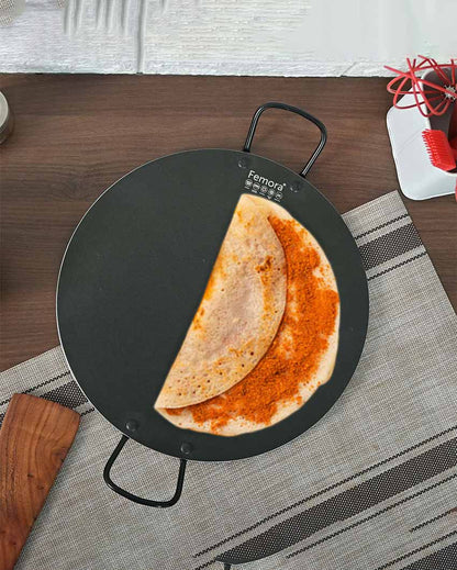 Fersy Non Stick Aluminium Dosa Tawa with Both Side Handle | Safe For All Cooktops