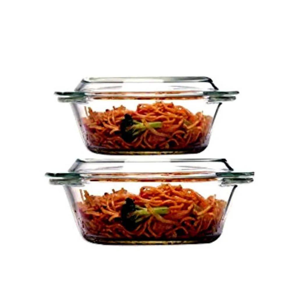 Modular Design Microwave Safe Casseroles |Set of 4 | 0.7L, 1L, 1.5L & 2L