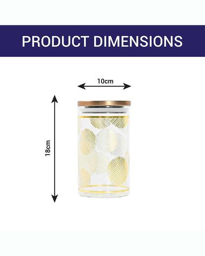 Fersco Borosilicate Glass Jar For Kitchen Storage | 1100 ml