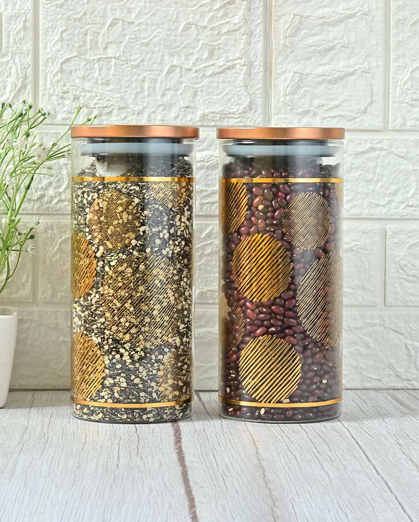 Amina Borosilicate Glass Jar For Kitchen Storage | 1500 ml