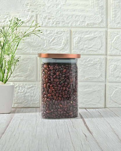 Tesmire Borosilicate Glass Jar For Kitchen Storage | 1100 ml