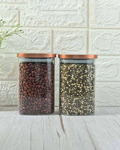 Tesmire Borosilicate Glass Jar For Kitchen Storage | 1100 ml