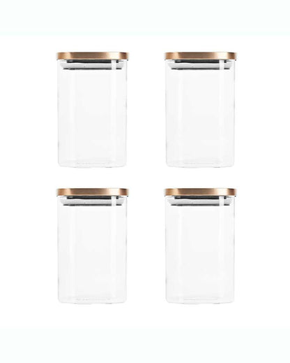 Tesmire Borosilicate Glass Jar For Kitchen Storage | 1100 ml