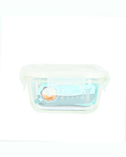 Zimmi Borosilicate Glass Container Lunch Box with Bag | 300 ml