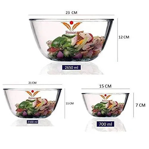 Microwave Safe Mixing Bowls | Set of 3 | Multiple Sizes