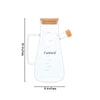 Bamboo Lid Oil Dispenser & Stoppers Bottle with Handle | 900 ML