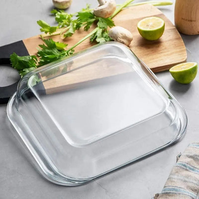 Borosilicate Glass Square Baking Dish | 1.7 L, 900 ML