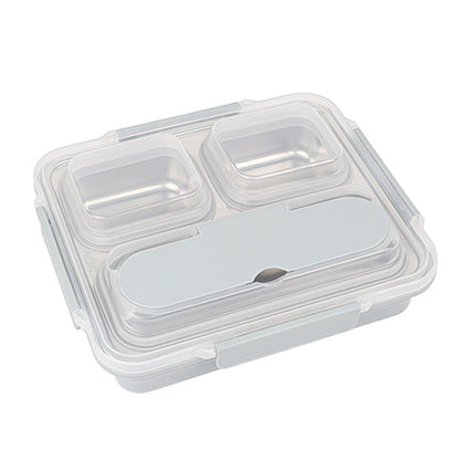 High Stainless Steel 3 Compartment Lunch Box Default Title