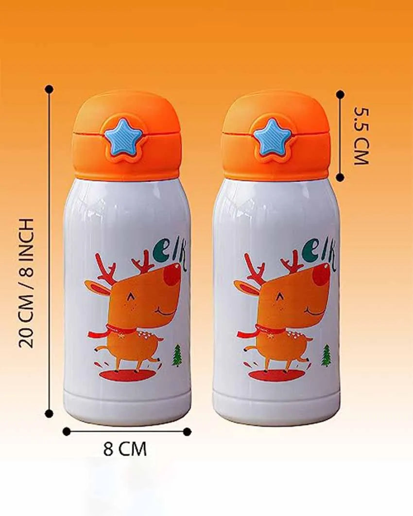 Elk Design Hot & Cold Stainless Steel Bottle With Bag | 550 Ml