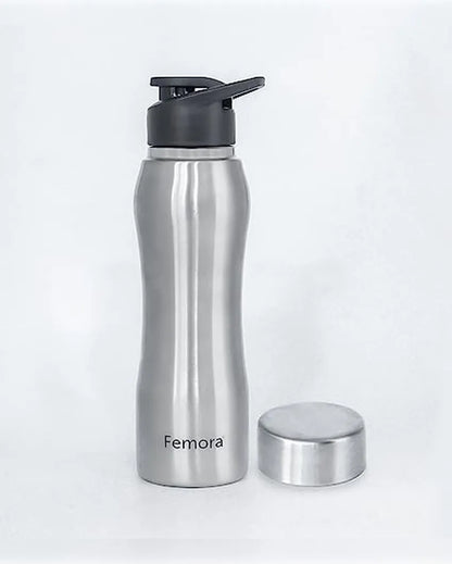 Majestic Stainless Steel Water Bottles With Steel Cap & Sipper Cap | 750 Ml Set of 4