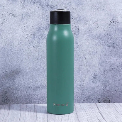 UrbanFrost Cold & Hot Water Bottle with Double Walled Stainless Steel Insulated Flask Water Bottle |  600 ml |  Blue Green