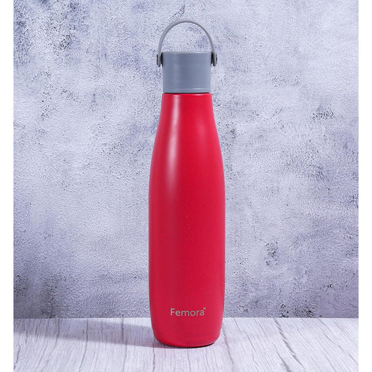 Stainless Steel PureQuench Lifestyle vessel Vacuum Insulated Flask Water Bottle |  700 ML |  Red Red