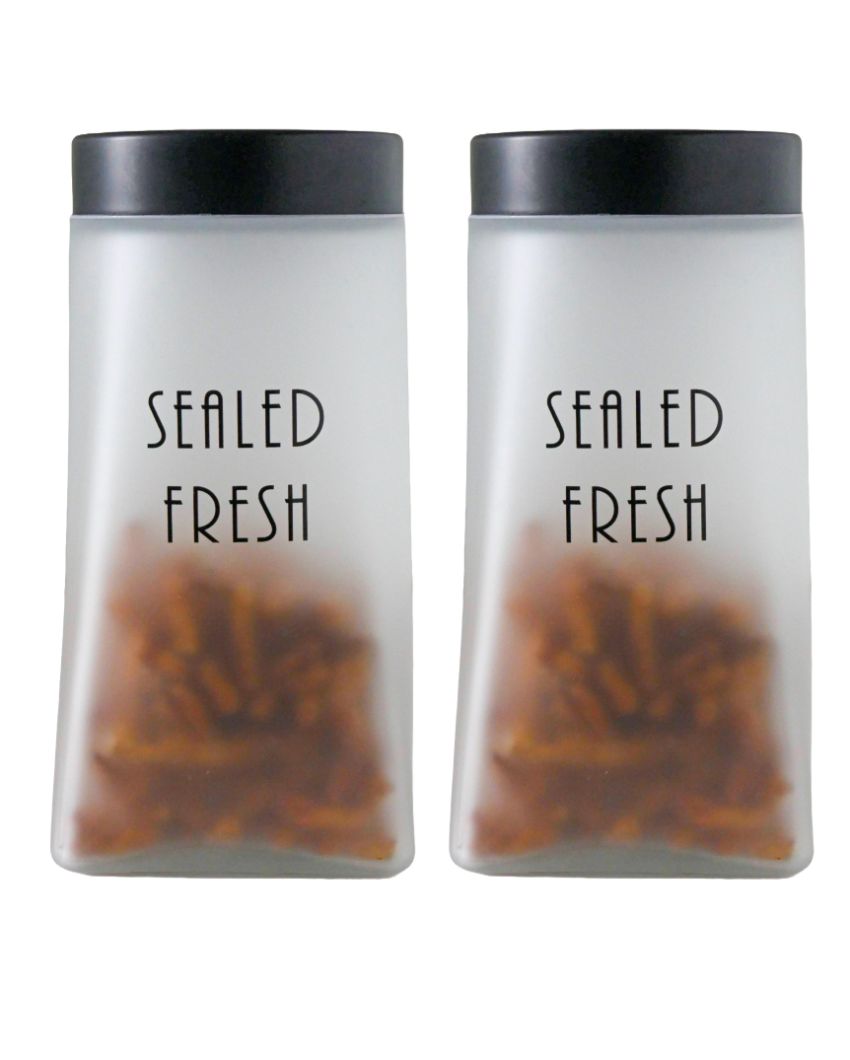 Versatile Square Glass Jars | 1300ml | 4 x 7 inches