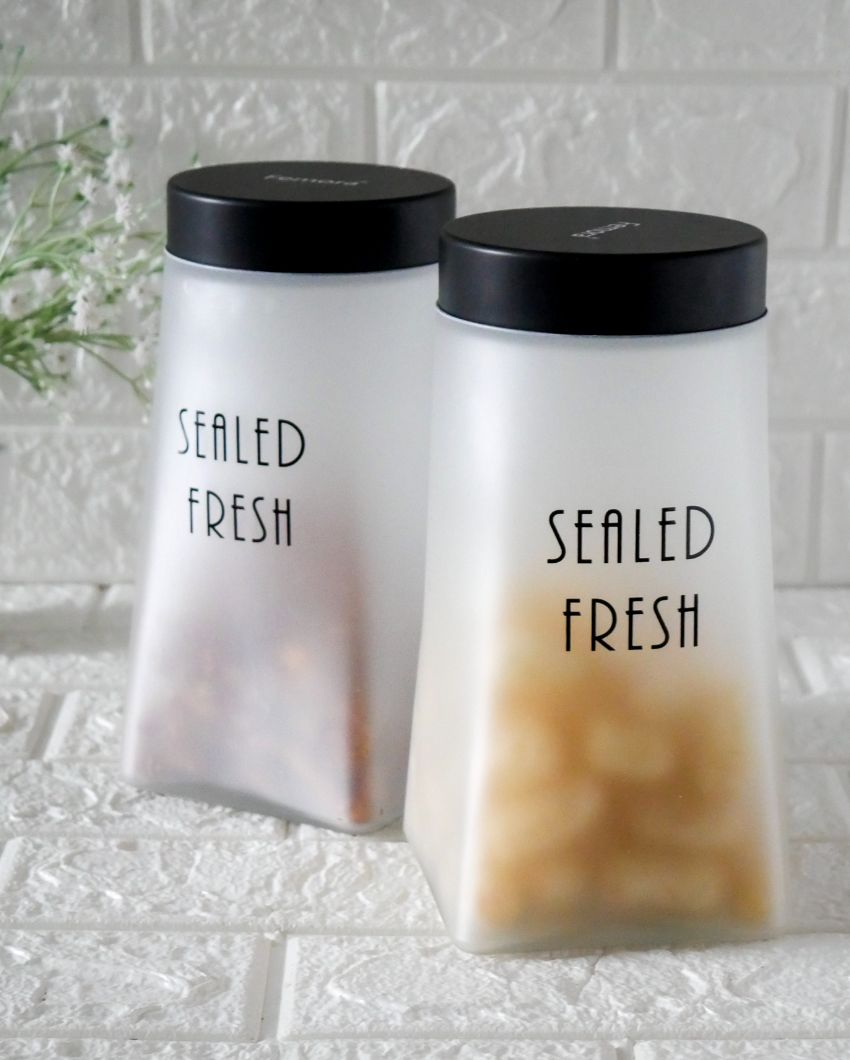 Versatile Square Glass Jars | 1300ml | 4 x 7 inches