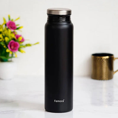 Modern Black  ThermoSteel Vacuum Stainless Steel Bottle | 750 ML Default Title