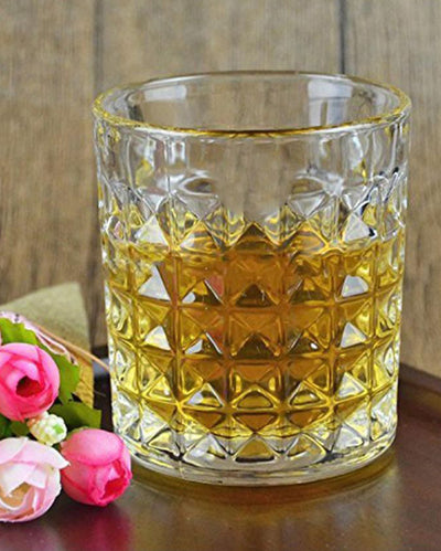 Sophisticated Round Base Whiskey Glasses for Spirits | 200ml | 3 x 4 inches