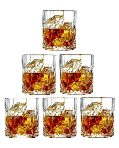 Sturdy Thick Base Rocks Glasses for Whiskey and Cocktails | 200ml | 3 x 4 inches
