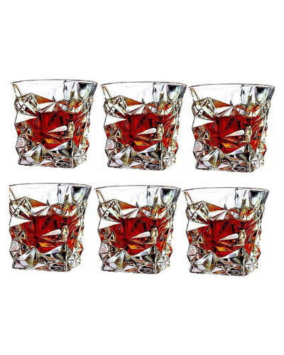 Lead Free Crystal Tasting Whiskey Tumblers | 250ml | 4 x 4 inches