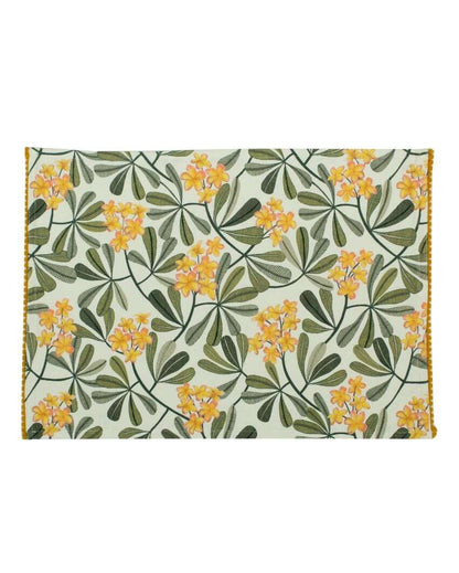 Frangipani Printed Cotton Placemats | 13 x 19 inches