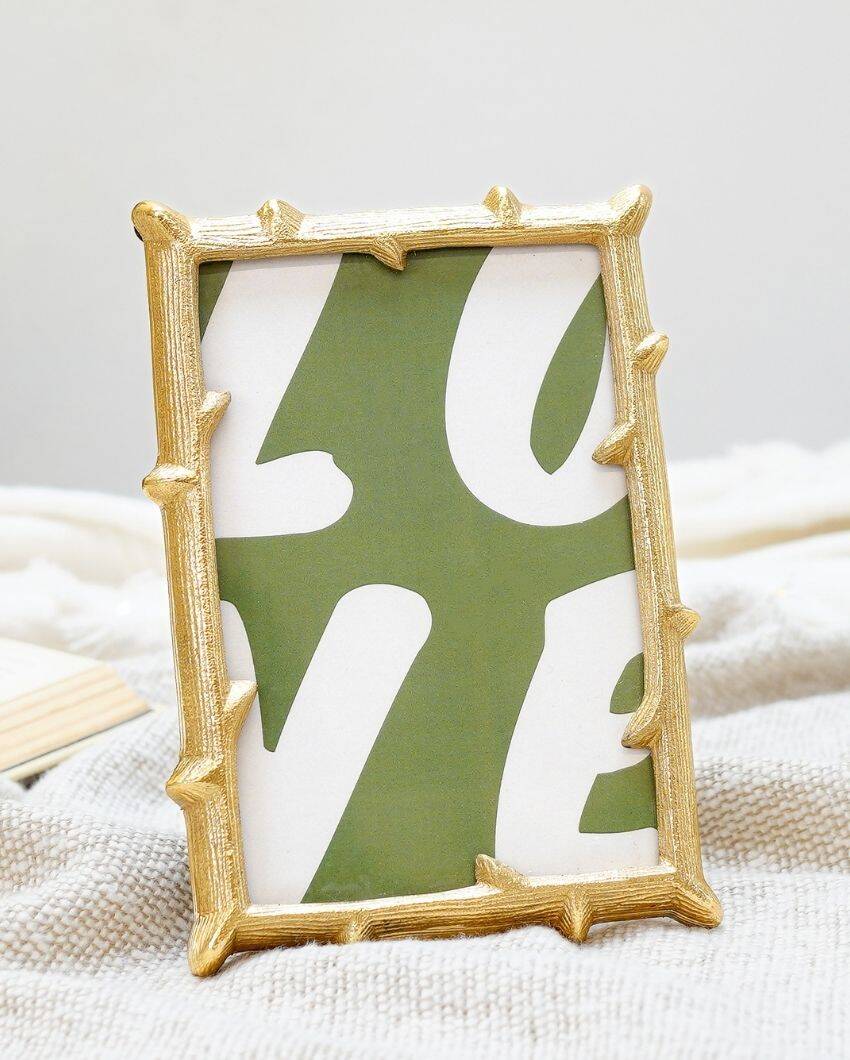 Beautiful Golden Shade Metal Twig Photo Frame | 7 x 5 inches