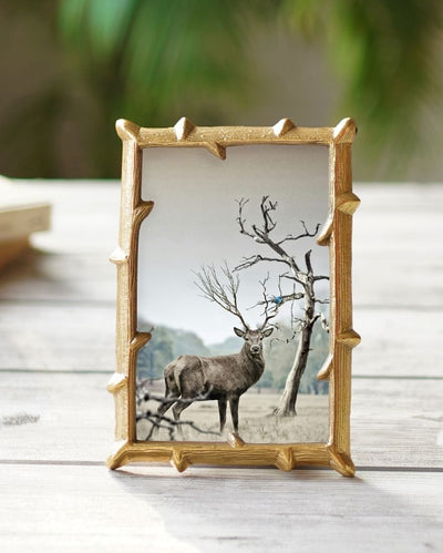 Beautiful Golden Shade Metal Twig Photo Frame | 7 x 5 inches