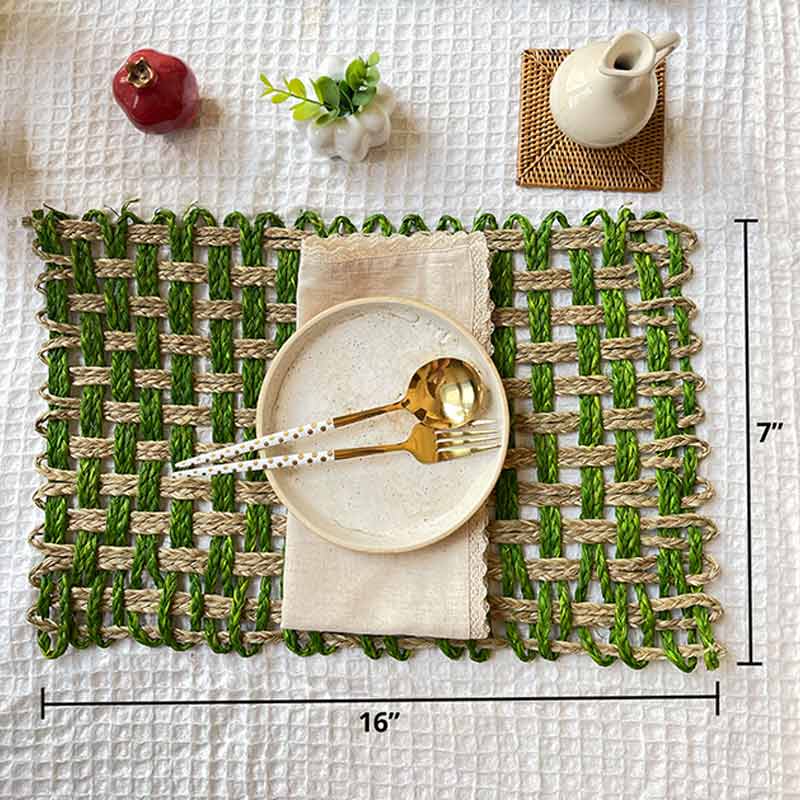 Natural Square Placemats | Set of 2 Default Title