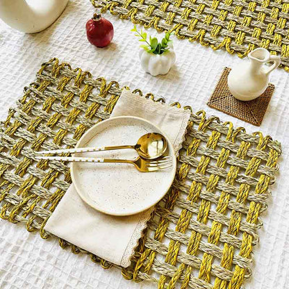 Natural Square Placemats | Set of 2 Default Title