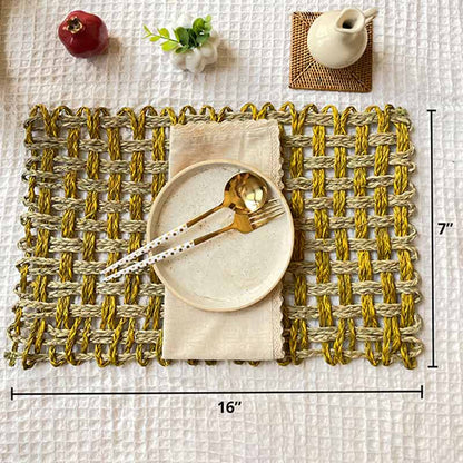 Natural Square Placemats | Set of 2 Default Title